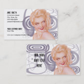 レトロの40年代のピンナップ 名刺 (正面/裏面)