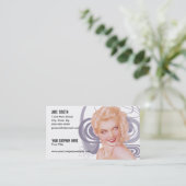 レトロの40年代のピンナップ 名刺 (スタンド正面)