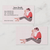 レトロの50年代お母さんおよびベビーの接触カード コーリングカード (正面/裏面)