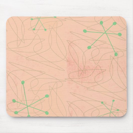 レトロの50年代の原子力時代のマウスパッド マウスパッド (正面)