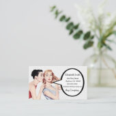 レトロの50年代の女性のGossipers 名刺 (スタンド正面)