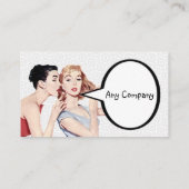 レトロの50年代の女性のGossipers 名刺 (裏面)