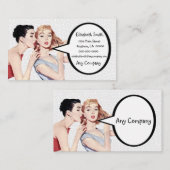 レトロの50年代の女性のGossipers 名刺 (正面/裏面)