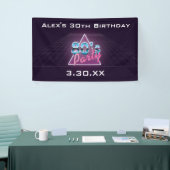 レトロの80年代のパーティーの旗 横断幕 (トレードショー)