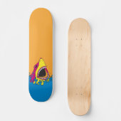 レトロの80年代の鮫週 スケートボード (正面)