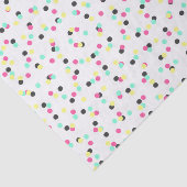 レトロの80年代の90年代の刺激を受けたでカラフルな水玉模様 薄葉紙 (詳細)
