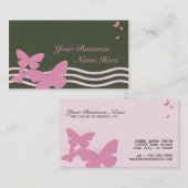 レトロのbutterspies 名刺 (正面/裏面)