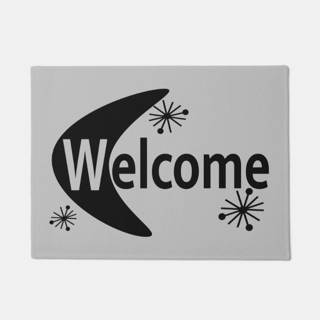 レトロのDIYカスタム色の中世紀型モダン ドアマット (正面)