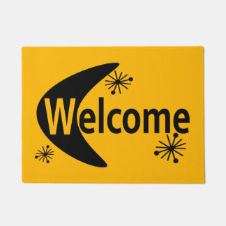 レトロのDIYカスタム色の中世紀型モダン ドアマット