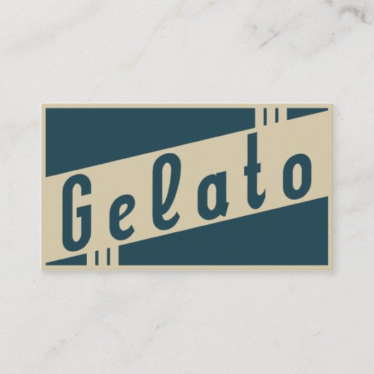 レトロのgelato 名刺 (正面)