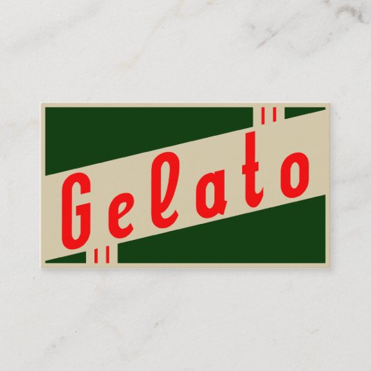 レトロのgelato 名刺 (正面)