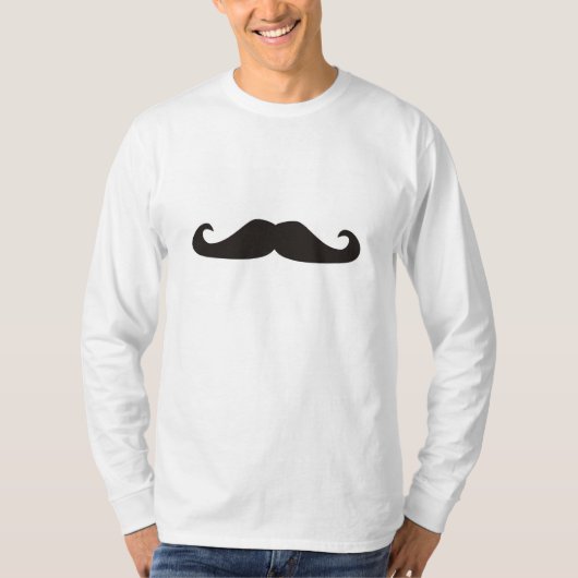 レトロのgentelmanの髭のヒップスターのTシャツ Tシャツ (正面)