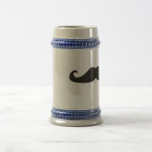 レトロのgentelmanの髭のヒップスタービールジョッキ ビールジョッキ (中央)