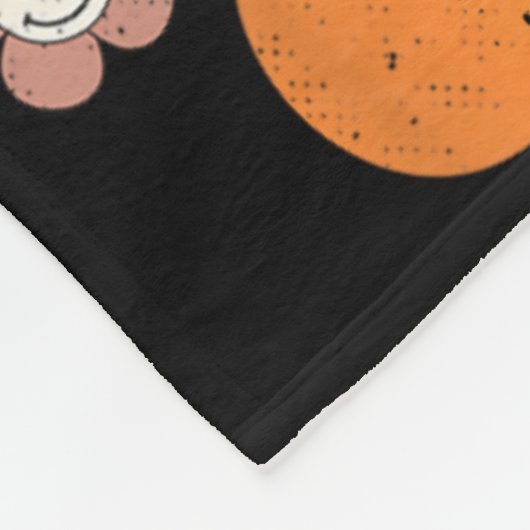 レトロのGroovyここではパイの感謝カボチャ フリースブランケット (角)