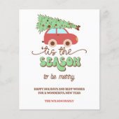 レトロのGroovyクリスマスツリー車この季節 (正面)