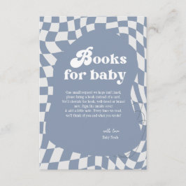 レトロのGroovy本の赤ちゃんシャワーエンクロージャカード エンクロージャーカード