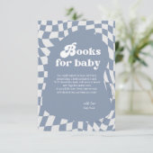 レトロのGroovy本の赤ちゃんシャワーエンクロージャカード エンクロージャーカード (スタンド正面)