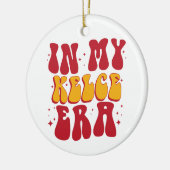レトロのGroovy In My Kelce セラミックオーナメント (左)