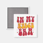 レトロのGroovy In My Kelce マグネット (正面/裏面)
