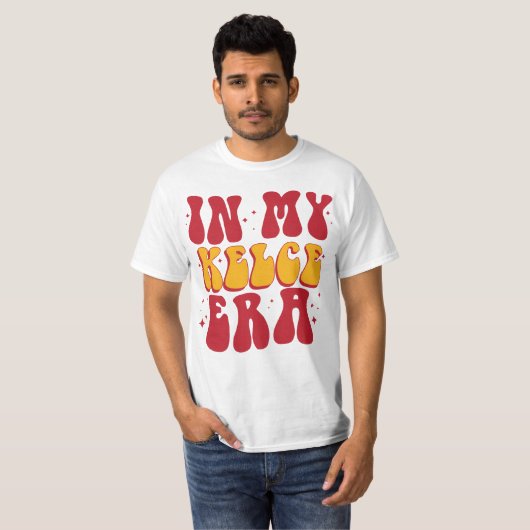 レトロのGroovy In My Kelce Tシャツ (正面フル)