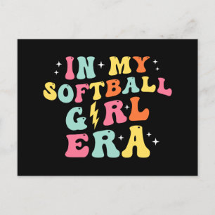 レトロのGroovy In My Softball Girl Era シーズンポストカード