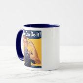 レトロのRosie私達はそれをしてもいいです マグカップ (正面左)
