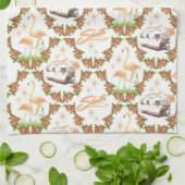 レトロのShastaの皿タオル キッチンタオル (折り畳み)