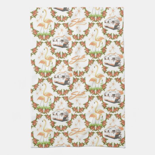 レトロのShastaの皿タオル キッチンタオル (縦)