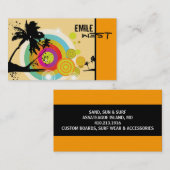 レトロのTropixの名刺 名刺 (正面/裏面)