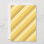 レトロのVibes （黄色）写真卒業の発表 招待状 (裏面)