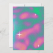 レトロのY2k誕生日パーティーの招待 招待状 (裏面)