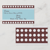 レトロはお母さんカードに点を打ちます コーリングカード (正面/裏面)