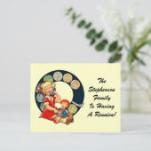 レトロはがきファミリー懇親会滞在Touch 案内ポストカード (スタンド正面)