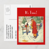 レトロはがきメールアポイントメントアラームPC ポストカード (正面/裏面)