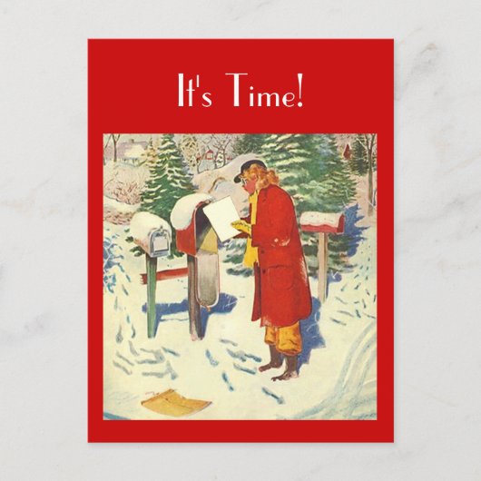 レトロはがきメールアポイントメントアラームPC ポストカード (正面)