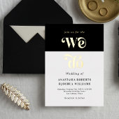 レトロはっきりしたウィー実在ド金箔結婚式招待状 箔招待状