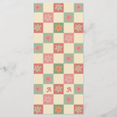 レトロはっきりしたグルーヴィ結婚ズ メニュー (裏面)