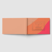 レトロはっきりしたグルーヴカラフルタイポグラフィ70年代結婚の ゲストブック (全面)