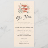 レトロはっきりしたサグアーロサボスデザートランドスケープ結婚ズ メニュー (正面)