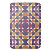 レトロはっきりしたサークルバスマット | 世紀半モダンば バスマット (正面縦)