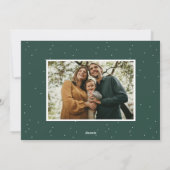 レトロはっきりしたスクリプトMerry Christmas 2写真 シーズンカード (裏面)