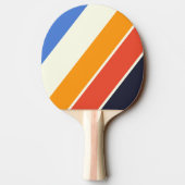 レトロはっきりしたストライプの5 卓球ラケット (裏面)