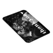 レトロはっきりしたタイポグラフィ写真結婚の感謝 マグネット (右側)