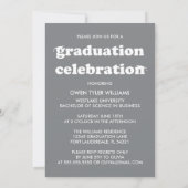 レトロはっきりしたハットを外してグラードフォトグラード招待状 招待状 (裏面)