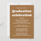 レトロはっきりしたハットを外してグラードフォトグラード招待状 招待状 (裏面)