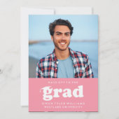 レトロはっきりしたハットを外してグラードフォトグラード招待状 招待状 (正面)