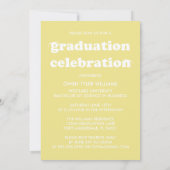 レトロはっきりしたハットを外してグラードフォトグラード招待状 招待状 (裏面)