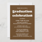 レトロはっきりしたハットを外してグラードフォトグラード招待状 招待状 (裏面)