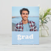 レトロはっきりしたハットを外してグラードフォトグラード招待状 招待状 (スタンド正面)