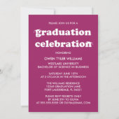 レトロはっきりしたハットを外してグラードフォトグラード招待状 招待状 (裏面)